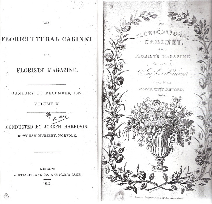 'The Floricultural Cabinet and Florists' Magazine'  photo